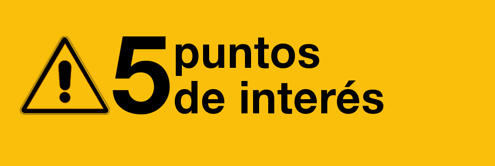 5 puntos de interés