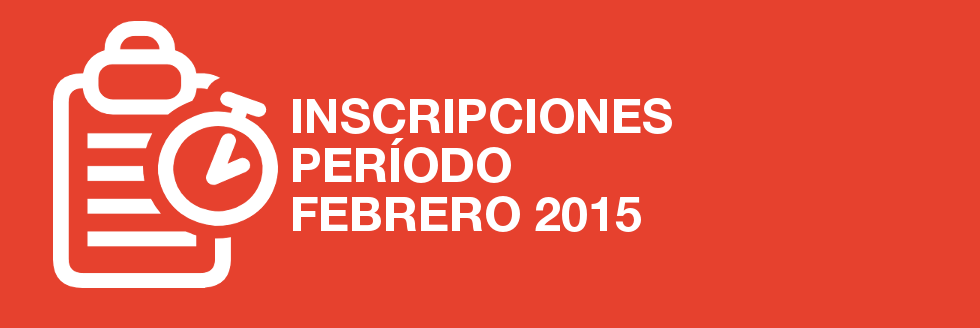 #caption-1 Inscripciones Período Febrero 2015
