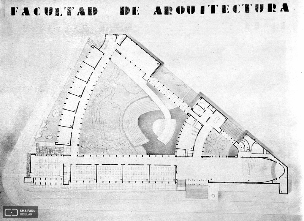 Facultad de Arquitectura, arq. Fresnedo Siri, R., Montevideo, Uruguay, 1938-1946.