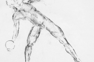 Dibujo de Fresnedo Siri, R. Técnica: Carbonilla sobre calco.