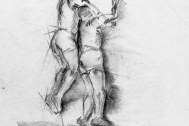 Dibujo de Fresnedo Siri, R. Técnica: Carbonilla sobre calco.
