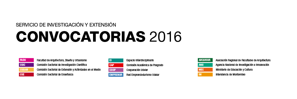 CRONOGRAMA DE CONVOCATORIAS 2016