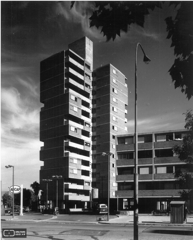 Vivienda de Apartamentos ANCAP, arq. LORENTE ESCUDERO Rafael, 1970, Foto: Archivo SMA Donación Archivo personal del autor.
