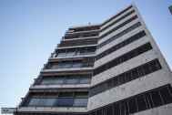 Edificio de Apartamentos HYDE PARK, arq. PINTOS RISSO Walter, 1958, Montevideo, Foto: Silvia Montero 2015