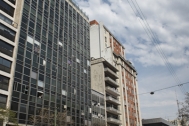 Galería Comercial Edificio del Notariado, arqs. BARAÑANO, BLUMSTEIN, FERSTER, RODRIGUEZ OROZCO, 1962, Montevideo, Foto: Julio Pereira 2012