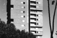 Vivienda de Apartamentos ANCAP, arq. LORENTE ESCUDERO Rafael, 1970, Foto: Archivo SMA Donación Archivo personal del autor.