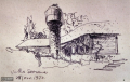 Boceto parcial del Ventorrillo de la Buena Vista realizado en 1973, posiblemente por M.A. Odriozola