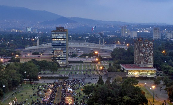 05. Campus de Ciudad Universitaria, UNAM. Foto: Página de la Universidad Nacional Autónoma de México. 2014