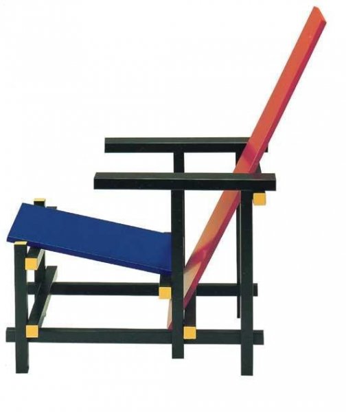 Red Blue Chair c. 1923 - Gerrit Rietveld