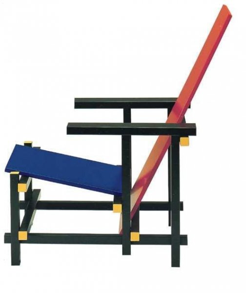 Red Blue Chair c. 1923 - Gerrit Rietveld 