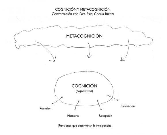 Figura 5. Esquema que explica la relación entre Cognición y Metacognición en base a conv. con Dra. Psiq. Cecilia Rienzi