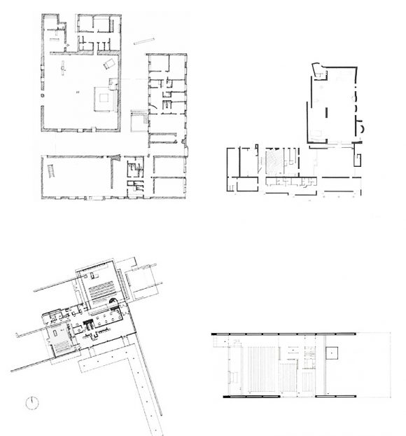 Figura 7: plantas, de izq. a derecha: St. Petri, St.Mark, Capilla de la Santa Cruz, Capilla de los Estudiantes