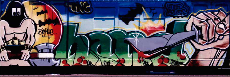#caption-1 CHARLA ABIERTA CON GRAFFITEROS DE ESTADOS UNIDOS