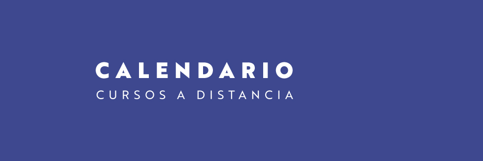 Calendario cursos a distancia