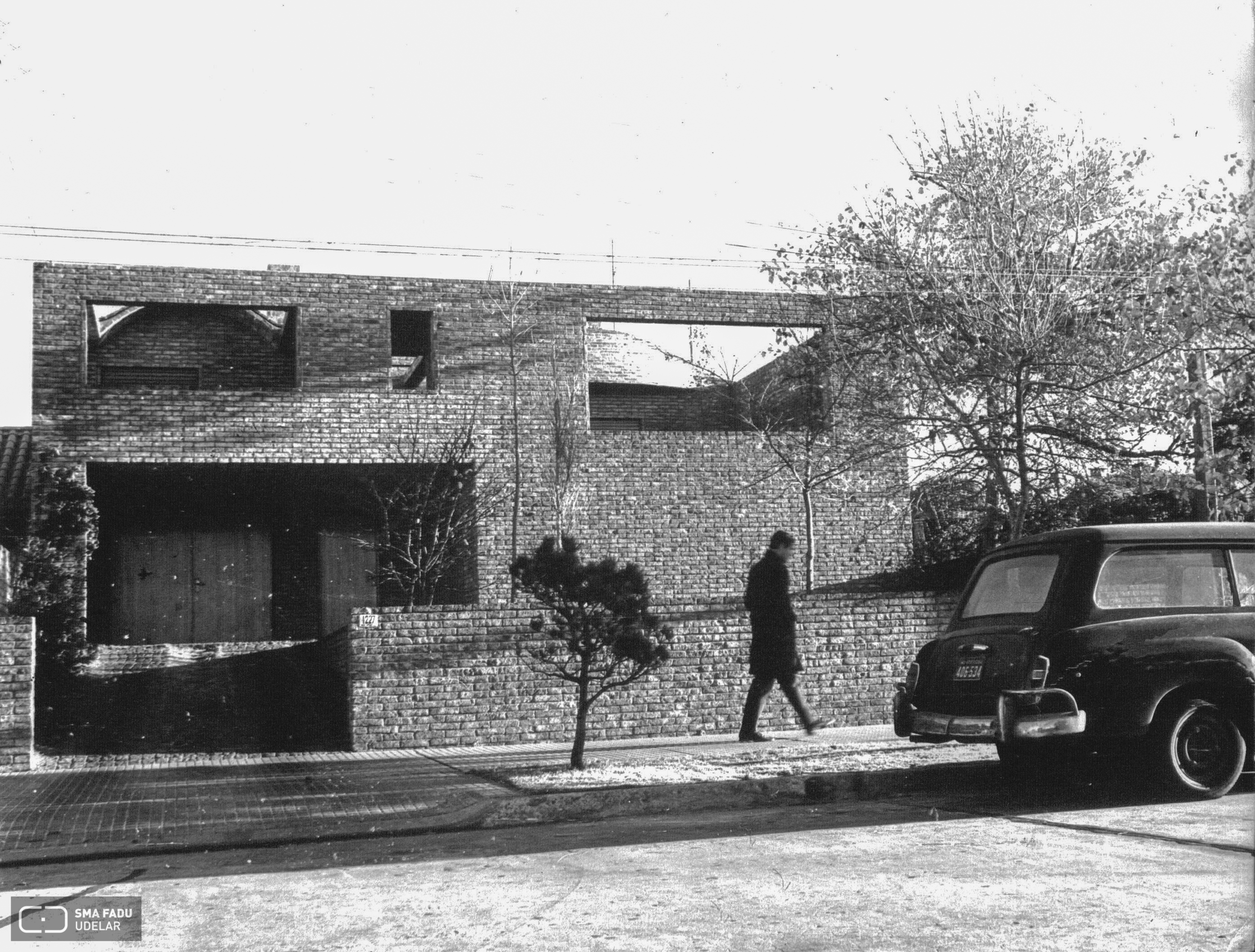 Vivienda de E. Dieste, Ing. DIESTE Eladio, Montevideo, Uy. 1961-1963. Foto original de Estudio Dieste & Montañez