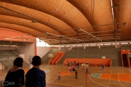 Gimnasio Durazno, Ing. Dieste, E. Durazno, 1967. Foto de Andrea Sellanes, 2006