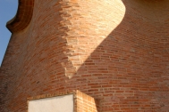 Iglesa Cristo Obrero y Nuestra Señora de Lourdes, Ing. Dieste, E. Atlántida, 1960. Foto de Silvia Montero, 2006