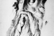 Moisés en la Iglesia San Pietro in Vicoli (Italia). Croquis de Fresnedo Siri, R.