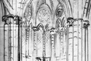 Catedral de Beauvais (Francia). Croquis de Fresnedo Siri, R.