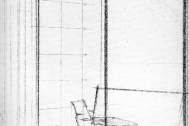 Diseño de mobiliario para vivienda. Croquis de Fresnedo Siri, R.