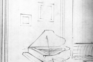 Diseño de mobiliario para vivienda. Croquis de Fresnedo Siri, R.