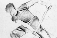 Dibujo de Fresnedo Siri, R. Técnica: Carbonilla sobre calco.