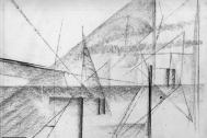 Dibujo de Fresnedo Siri, R. Técnica: Carbonilla sobre calco.