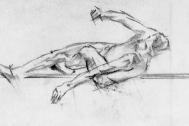 Dibujo de Fresnedo Siri, R. Técnica: Carbonilla sobre calco.