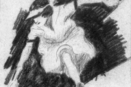 Dibujo de Fresnedo Siri, R. Técnica: Carbonilla sobre calco.