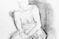 Dibujo de Fresnedo Siri, R. Técnica: Carbonilla sobre calco.