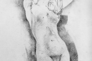 Dibujo de Fresnedo Siri, R. Técnica: Carbonilla sobre calco.