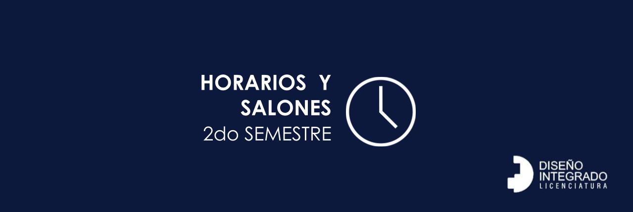 Horarios de cursos segundo semestre 2025