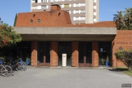 Comedor Universitario N°2, arqtos. CRAVOTTO Antonio, QUEIRUGA J. Carlos, VANINI J. Carlos, 1965, Montevideo, Foto: Tano Marcovecchio 2006