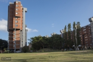 Complejo Bulevar Artigas, Bascans, Sprechmann, Vigliecca, Villaamil, Centro Cooperativista Uruguayo, 1971-74, Montevideo.