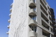 Edificio El Indio,Arq. J. Caprario, Montevideo 1946. Foto: Nacho Correa 2015