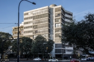 Edificio de Apartamentos HYDE PARK, arq. PINTOS RISSO Walter, 1958, Montevideo, Foto: Silvia Montero 2015