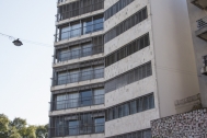 Edificio de Apartamentos HYDE PARK, arq. PINTOS RISSO Walter, 1958, Montevideo, Foto: Silvia Montero 2015