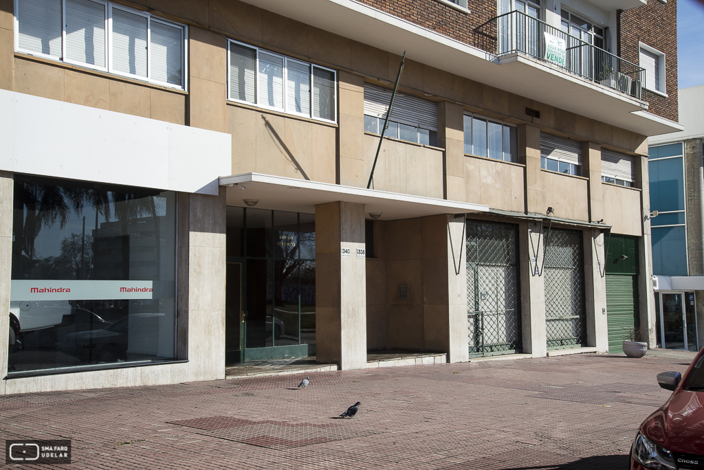 Edificios Niza, París, Madrid, Barcelona, arq. PINTOS RISSO Walter, 1956, Montevideo, Foto Silvia Montero 2015