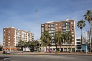 Edificios Niza, París, Madrid, Barcelona, arq. PINTOS RISSO Walter, 1956, Montevideo, Foto Silvia Montero 2015