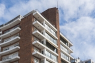 Edificio Pocitos, Arq. Pintos Risso, Montevideo 1951. Foto: Nacho Correa 2015