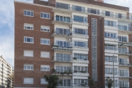 Edificio Rambla, Arq. Pintos Risso, Montevideo 1950. Foto: Nacho Correa 2015