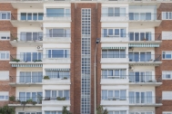 Edificio Rambla, Arq. Pintos Risso, Montevideo 1950. Foto: Nacho Correa 2015