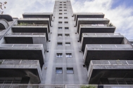 Vivienda de Apartamentos San José, arqs. ETCHEBARNE BIDART Julio y CIURICH Elías, 1934, Montevideo, Foto: Nacho Correa 2015