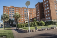 Viviendas de Apartamentos Edificio de Renta del BSE, Arqs. B. ARBELECHE, I. DIGHIE, 1952, Montevideo, Uruguay. Foto: Dané Latchinian, 2014.