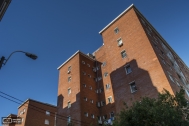 Viviendas de Apartamentos Edificio de Renta del BSE, Arqs. B. ARBELECHE, I. DIGHIE, 1952, Montevideo, Uruguay. Foto: Dané Latchinian, 2014.