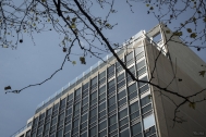 Galería Comercial Edificio del Notariado, arqs. BARAÑANO, BLUMSTEIN, FERSTER, RODRIGUEZ OROZCO, 1962, Montevideo, Foto: Julio Pereira 2012