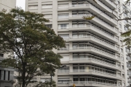 Vivienda Apartementos Lincoln y Vogar, arq. FERNÁNDEZ LAPEYRADE, 1948-1956, Montevideo, Foto: Silvia Montero 2015