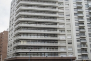 Vivienda de Apartamentos Lyncoln y Vogar, arq FERNANDEZ LAPEYRADE, 1948-1956, Montevideo,Foto: Silvia Montero 2015