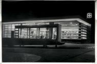 Farmacia Suiza, arq. MAZZINI Luis, 1950, Nueva Helvecia, foto archivo personal Arq. Mazzini, Digitaliza Danaé Latchinian 2015