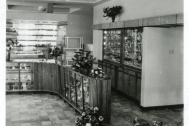 Farmacia Suiza, arq. MAZZINI Luis, 1950, Nueva Helvecia, foto archivo personal Arq. Mazzini, Digitaliza Danaé Latchinian 2015